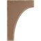 Ekena Millwork 3 1/2"W x 8"D x 12"H Clarksville Wood Vintage Decor Bracket, Weathered Brown BKTWD04X08X12CVBR - alternate 3